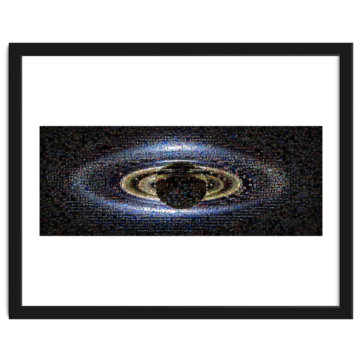 Saturn in collage