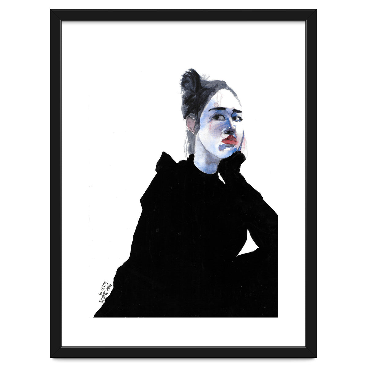 Untitled #48 Woman in a black dress