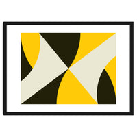 Geometric Shapes No. 4 - yellow, black & white