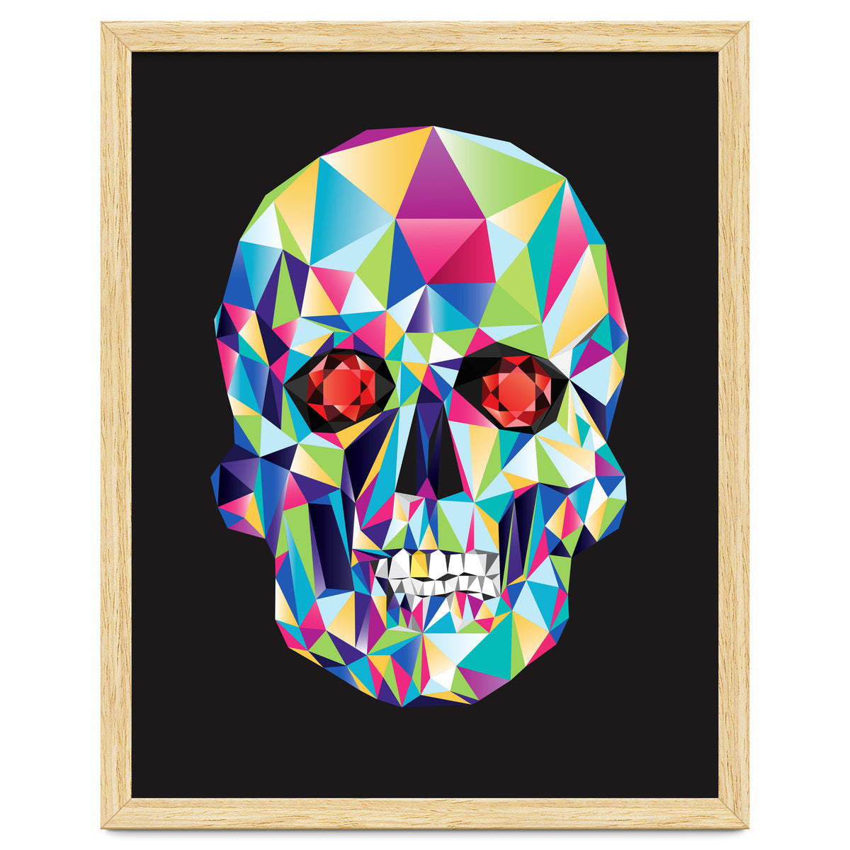 Geometric Candy Skull