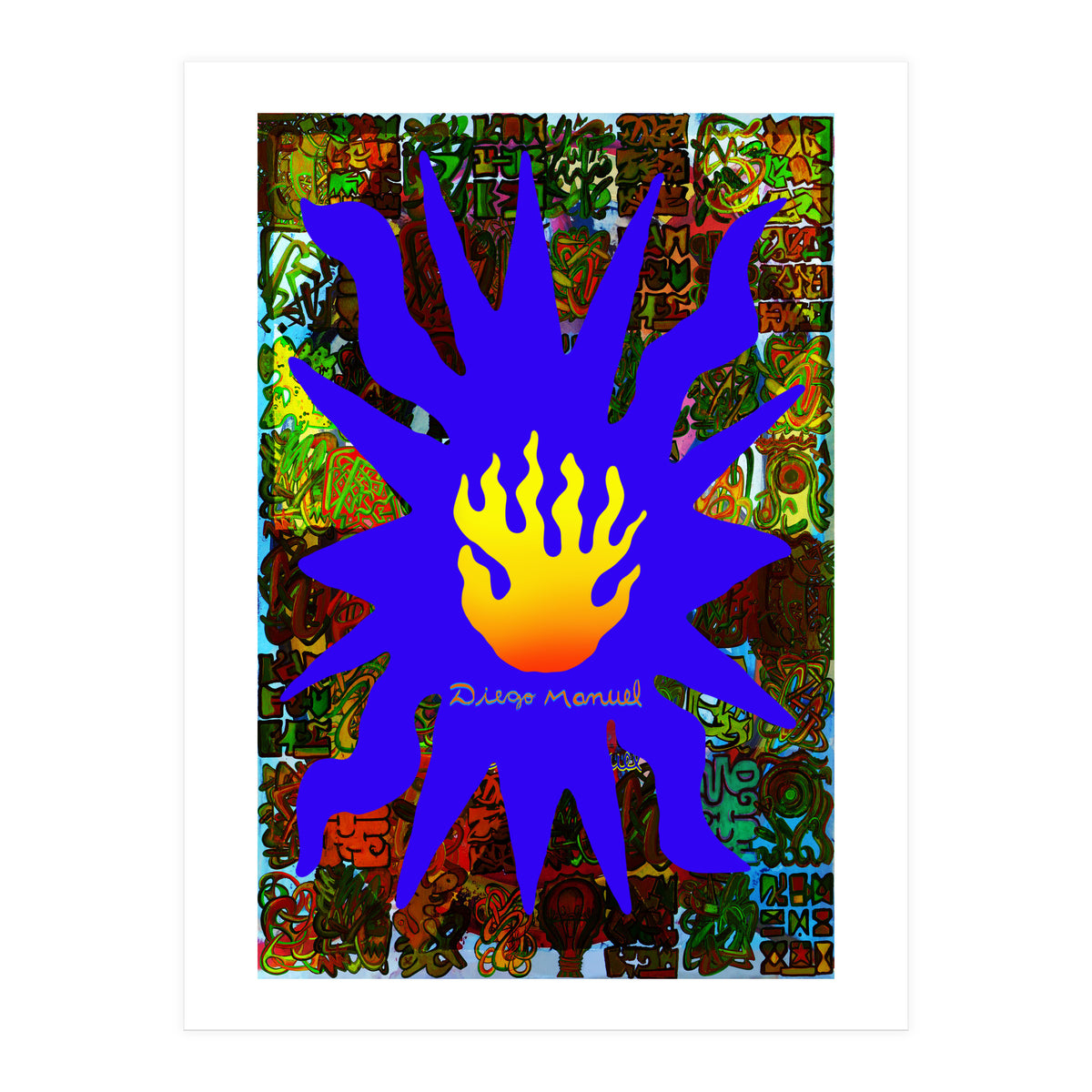 Fuego Y Graffiti 65 (Print Only)