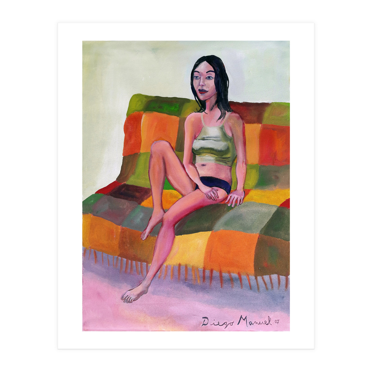 Chica En El Futon (Print Only)