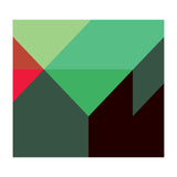 Geometric Shapes No. 30 - red, green & black (Print Only) thumbnail