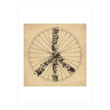 Peace And Bike Lines (Print Only) thumbnail