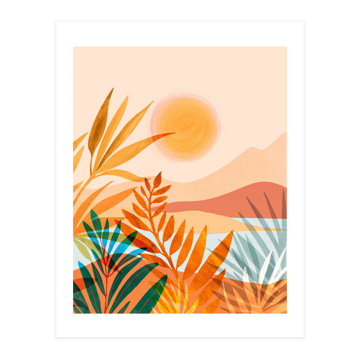 Golden Greek Garden (Print Only)