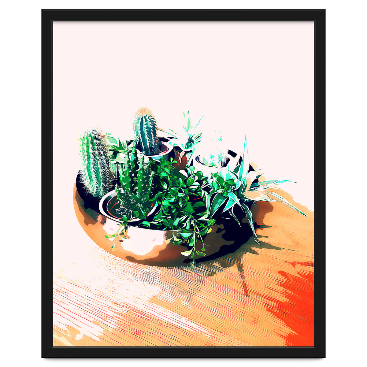 Cacti In A Copper Pot