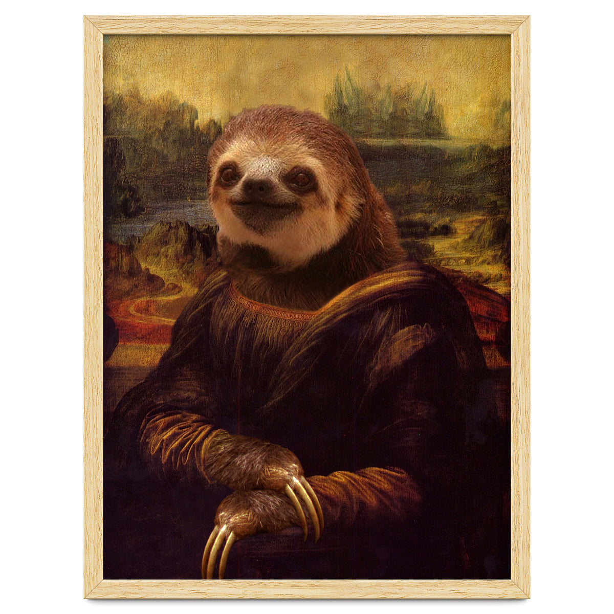 Sloth Mona Lisa