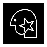 Head Star_Black (Print Only) thumbnail