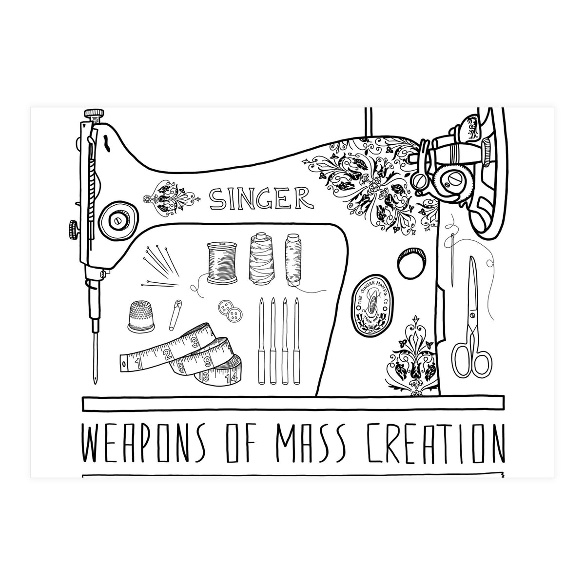 Weapons Of Mass Creation - Sewing (Print Only)