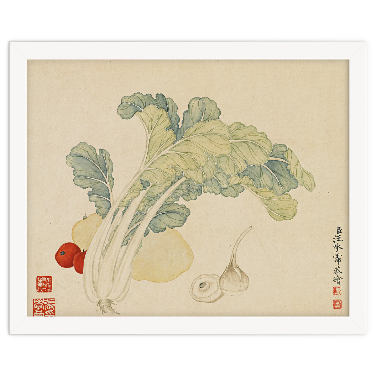 Wang Chengyu ~flowers, Vegetables, Chinese Cabbage, Potatoes, Garlic, Tomatoes, Vegetables