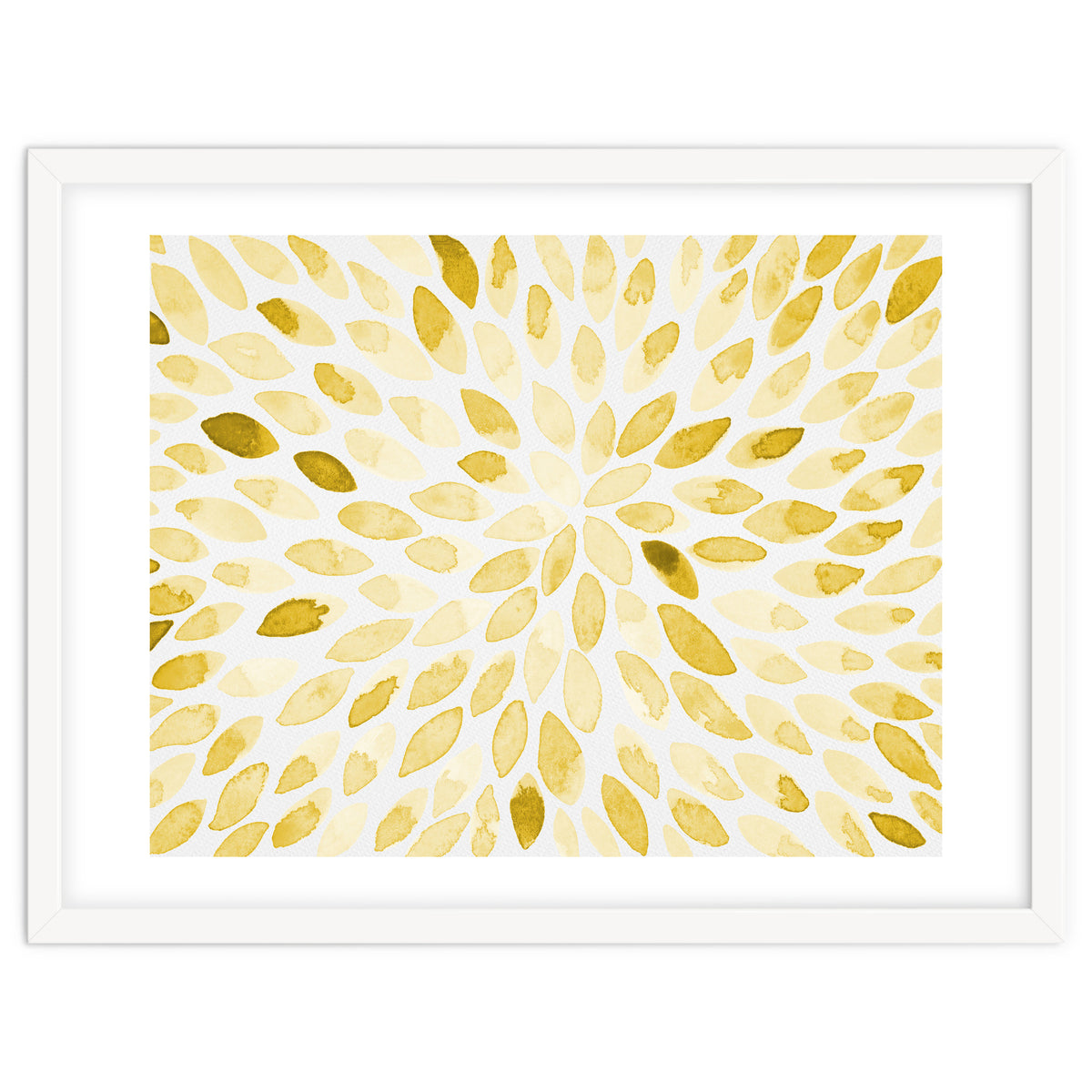 Watercolor Burst Yellow