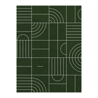 My Favorite Geometric Patterns No.24 - Deep Green (Print Only)