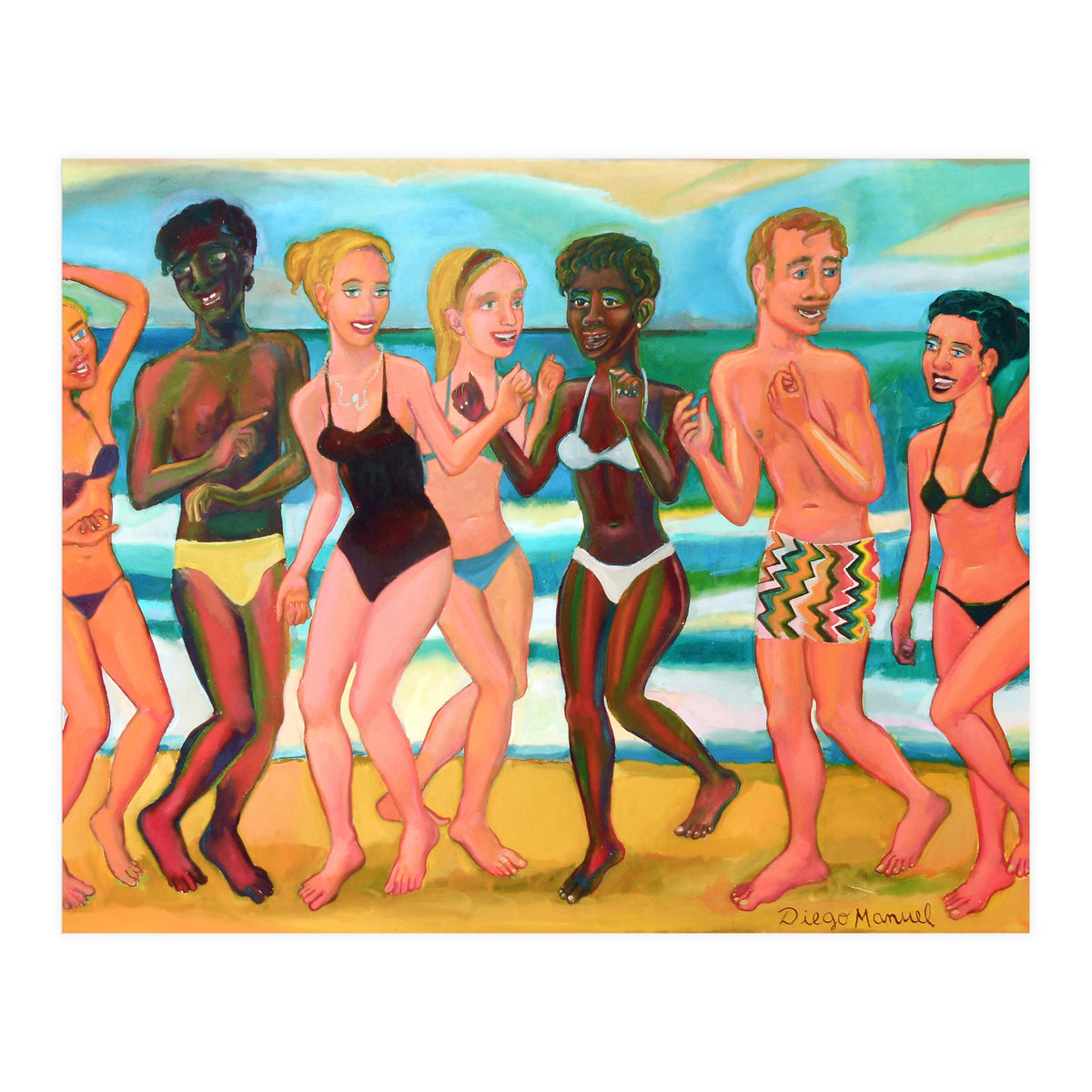 Fiesta En La Playa 8 (Print Only)