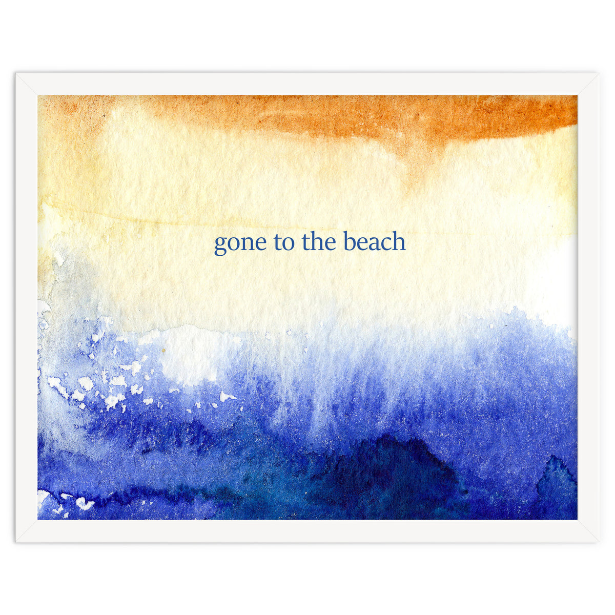 Gone to the beach || watercolor