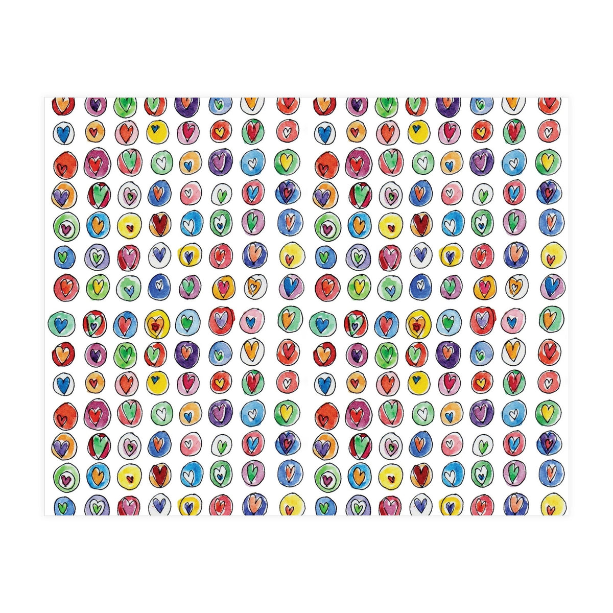 Hearts and Circles (Print Only)