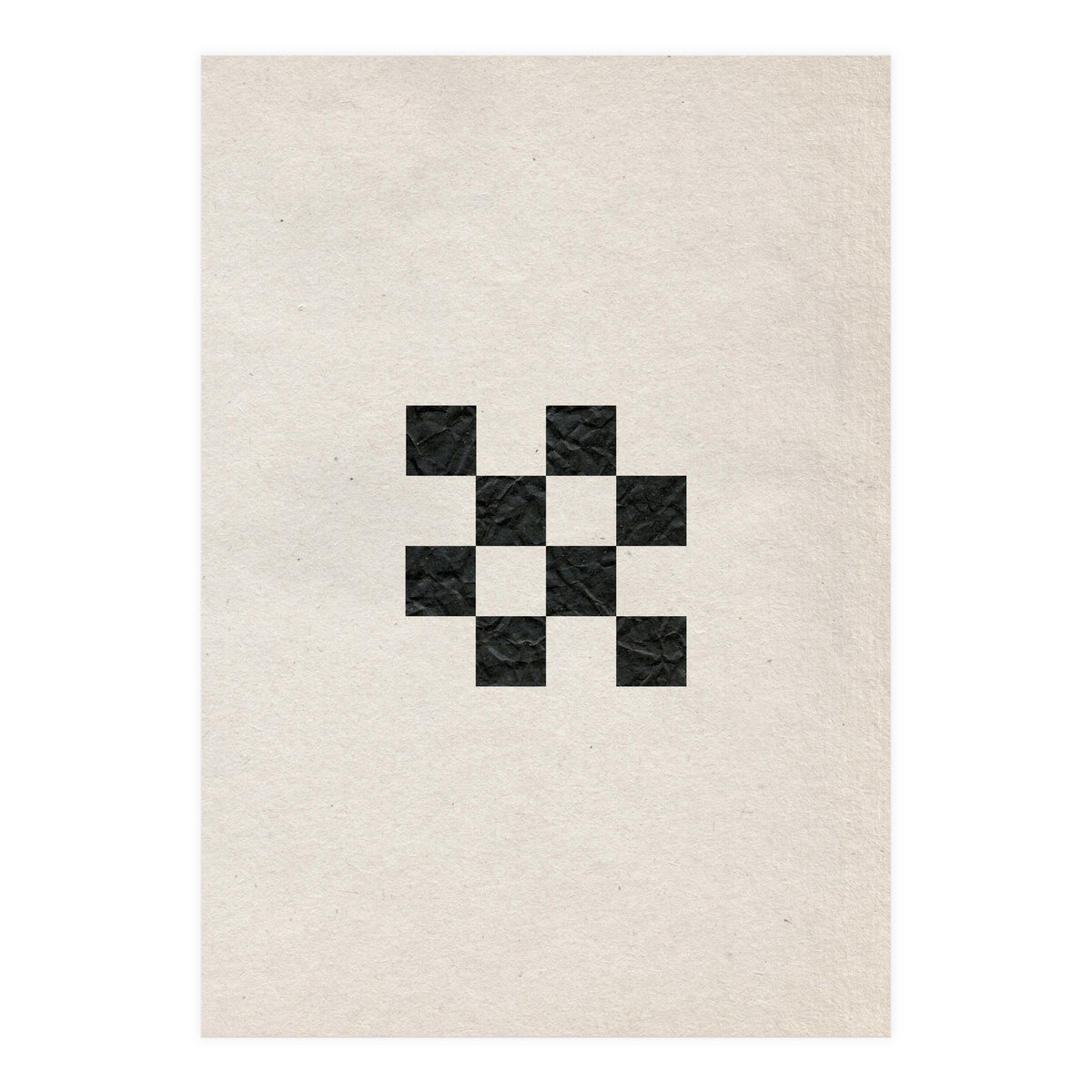 Monochrome chess board (Print Only)