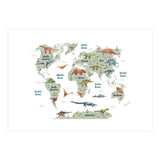 Dinosaur World Map  (Print Only) thumbnail