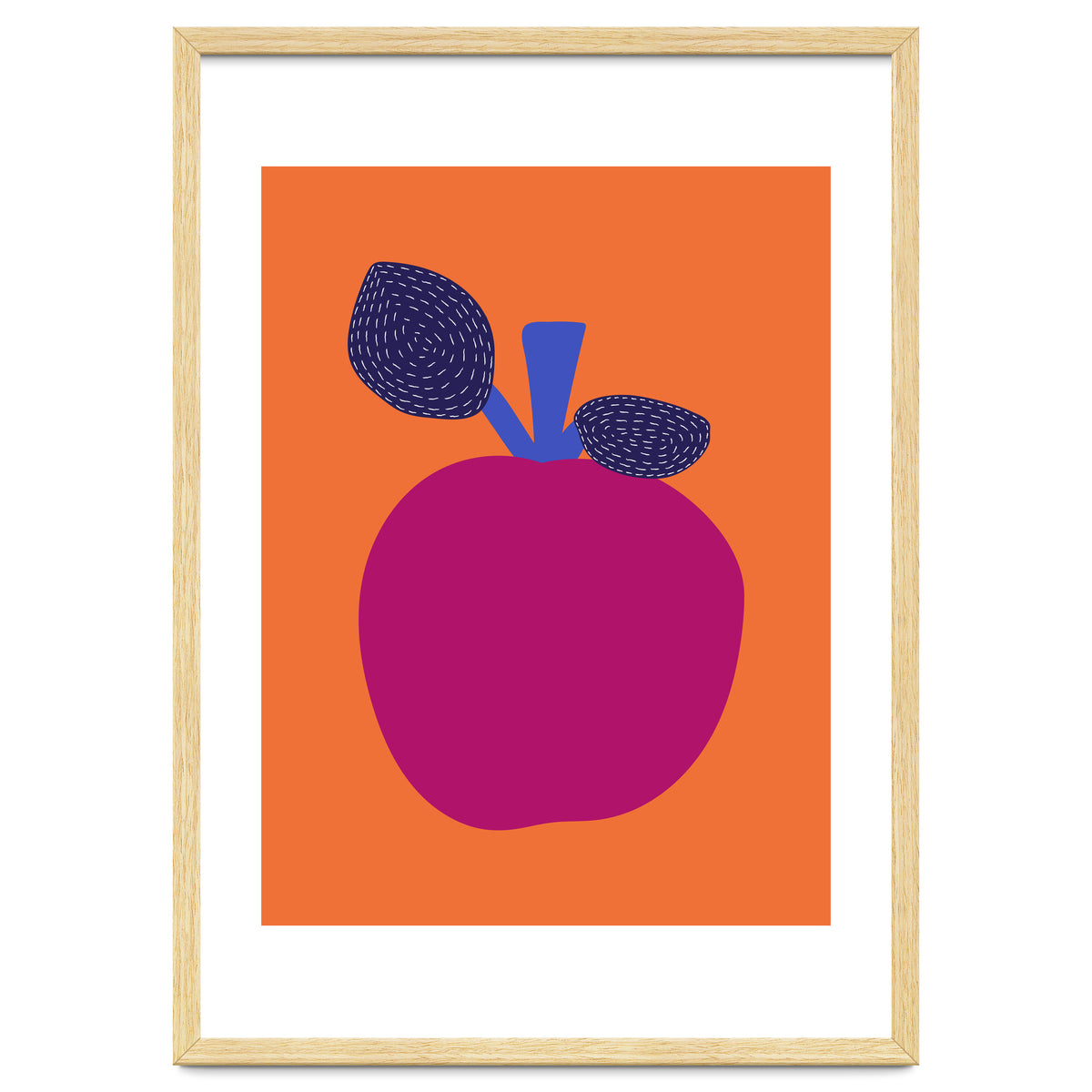 Fuchsia Apple Art