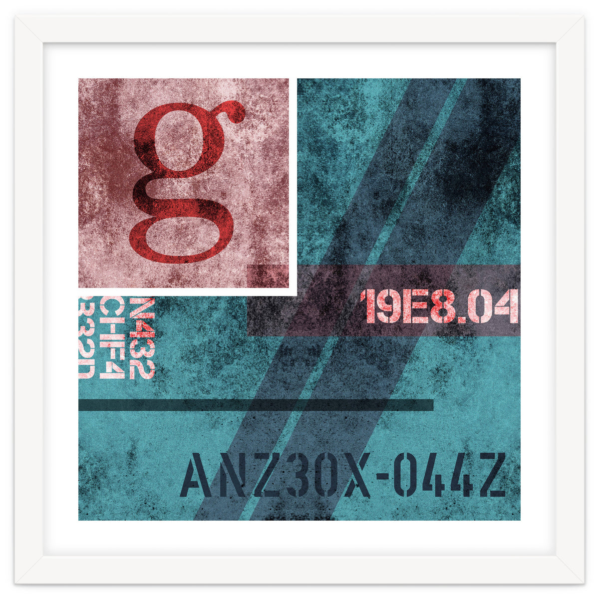 Abstract Industrial Blue