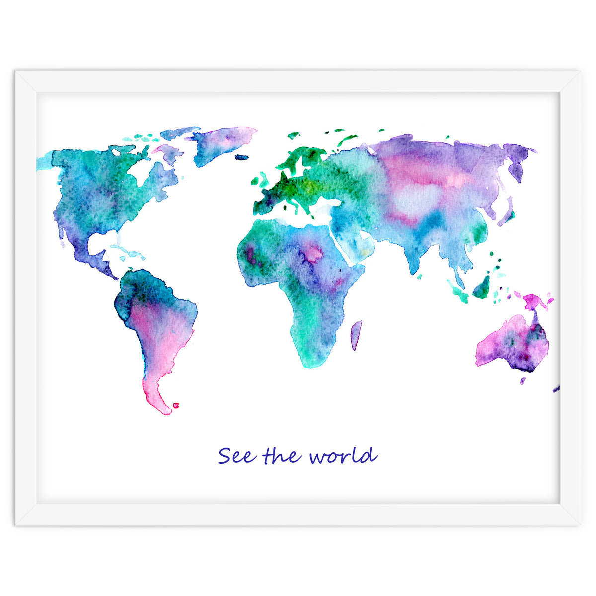 See the world || watercolor