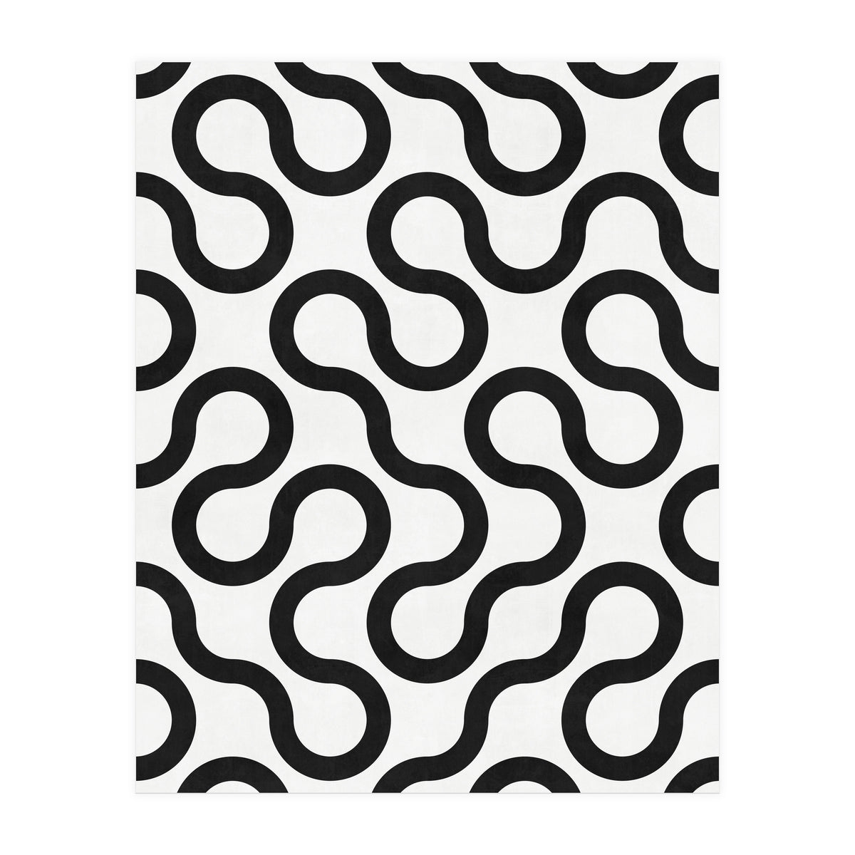 My Favorite Geometric Patterns No.28 - White (Print Only)