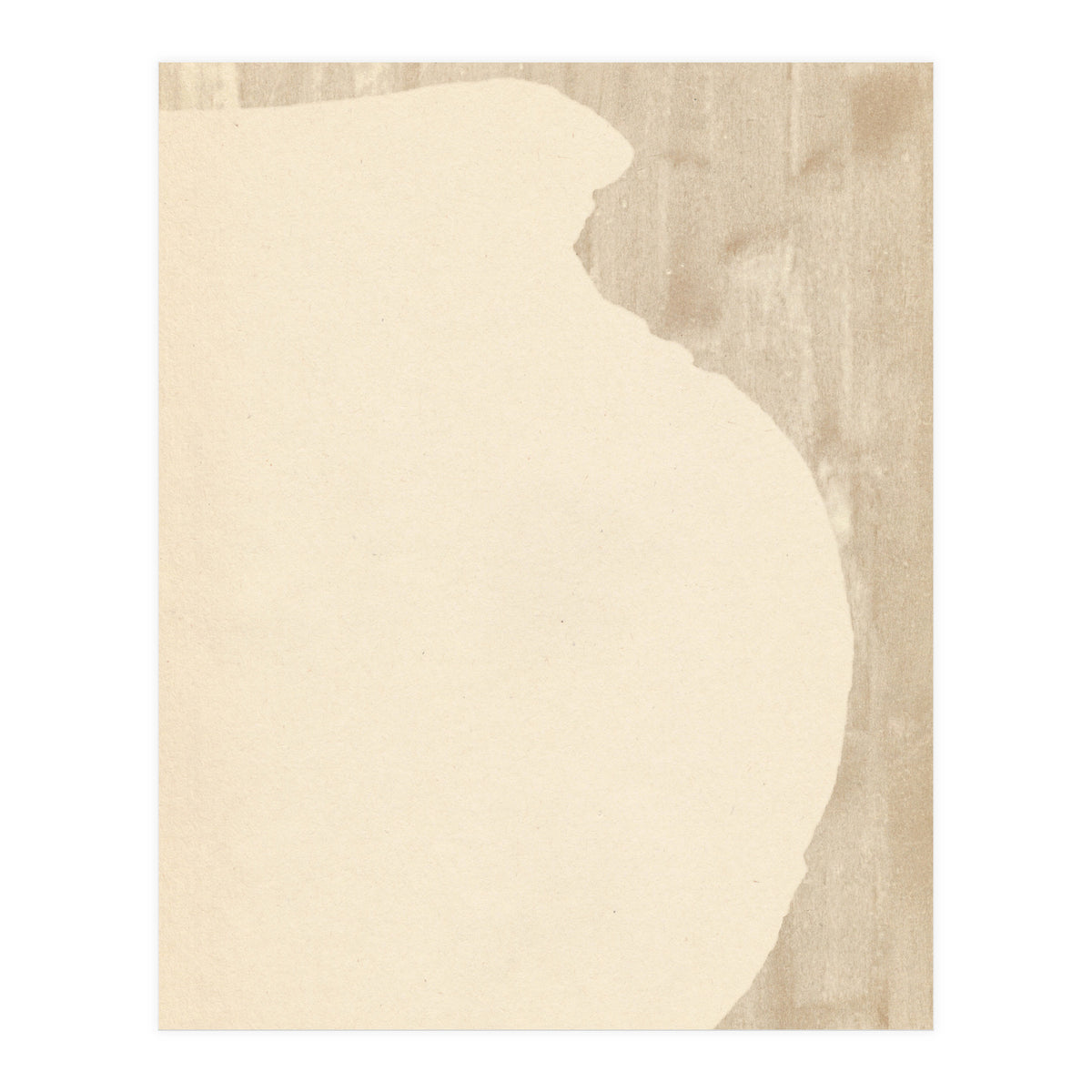 Cream tone vase silhouette (Print Only)