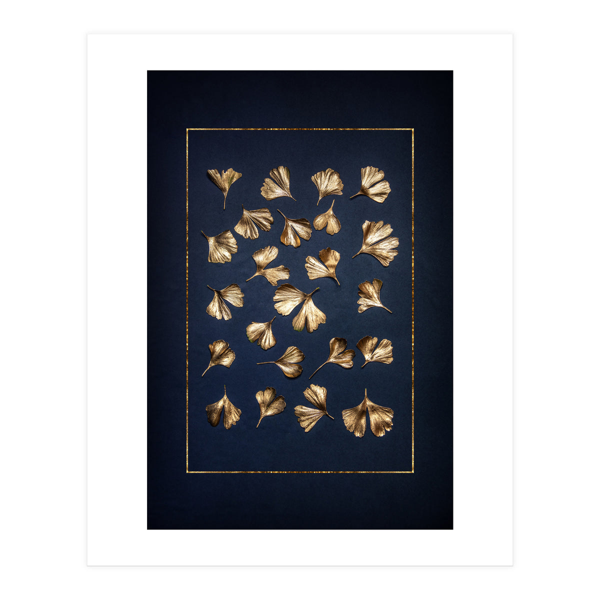 Golden Gingko Leafes (Print Only)
