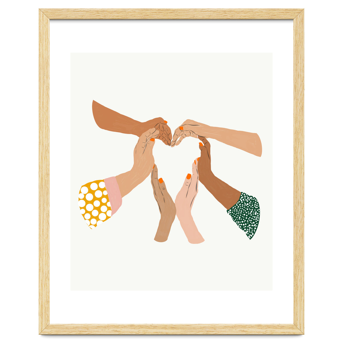 Indiscrimination | Anti-Racism Painting | Unity Illustration | Women Empowerment Growth Mindset