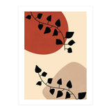 Abstract Boho Botanical Pothos Leaf (Print Only) thumbnail