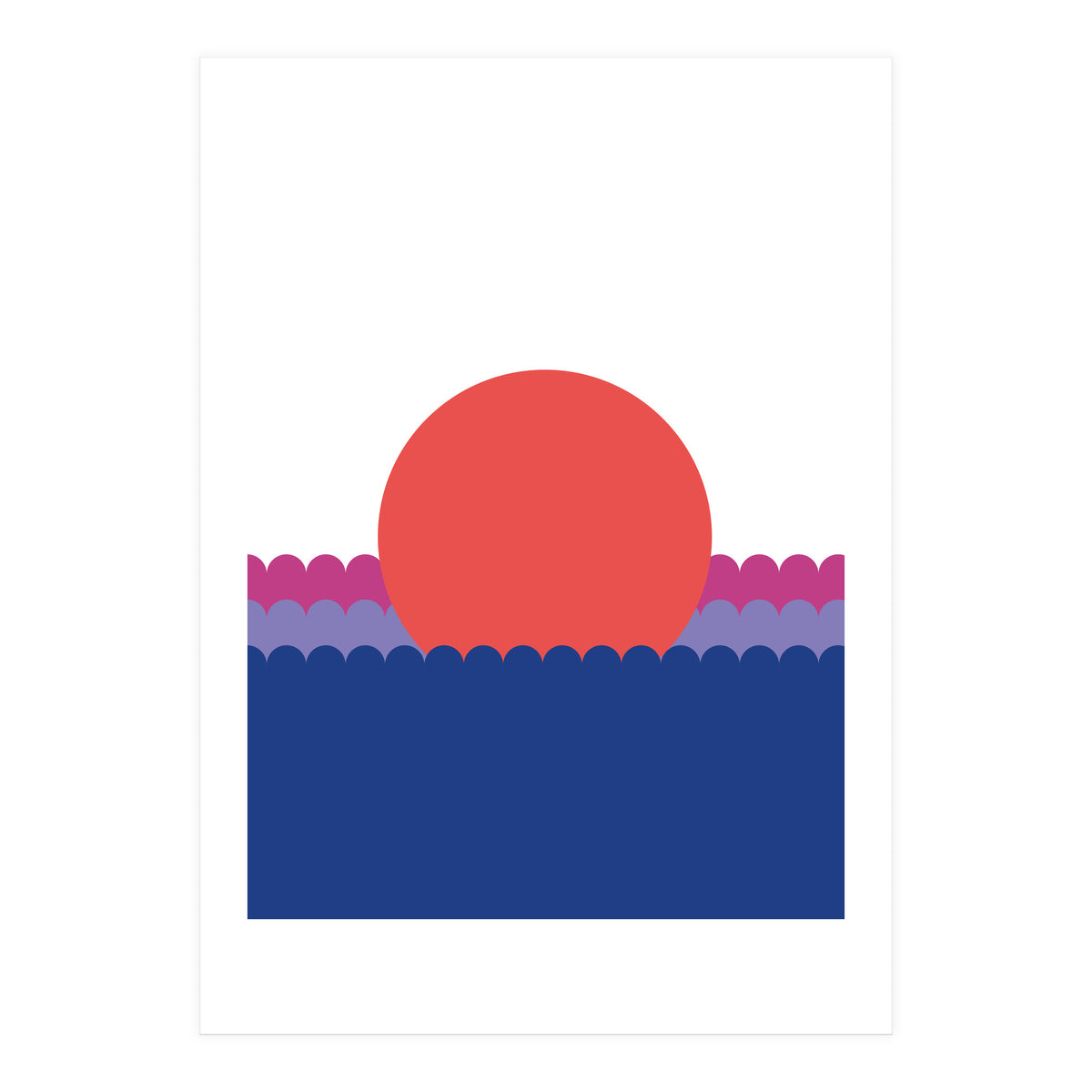 Sunset1 Rgb  White (Print Only)