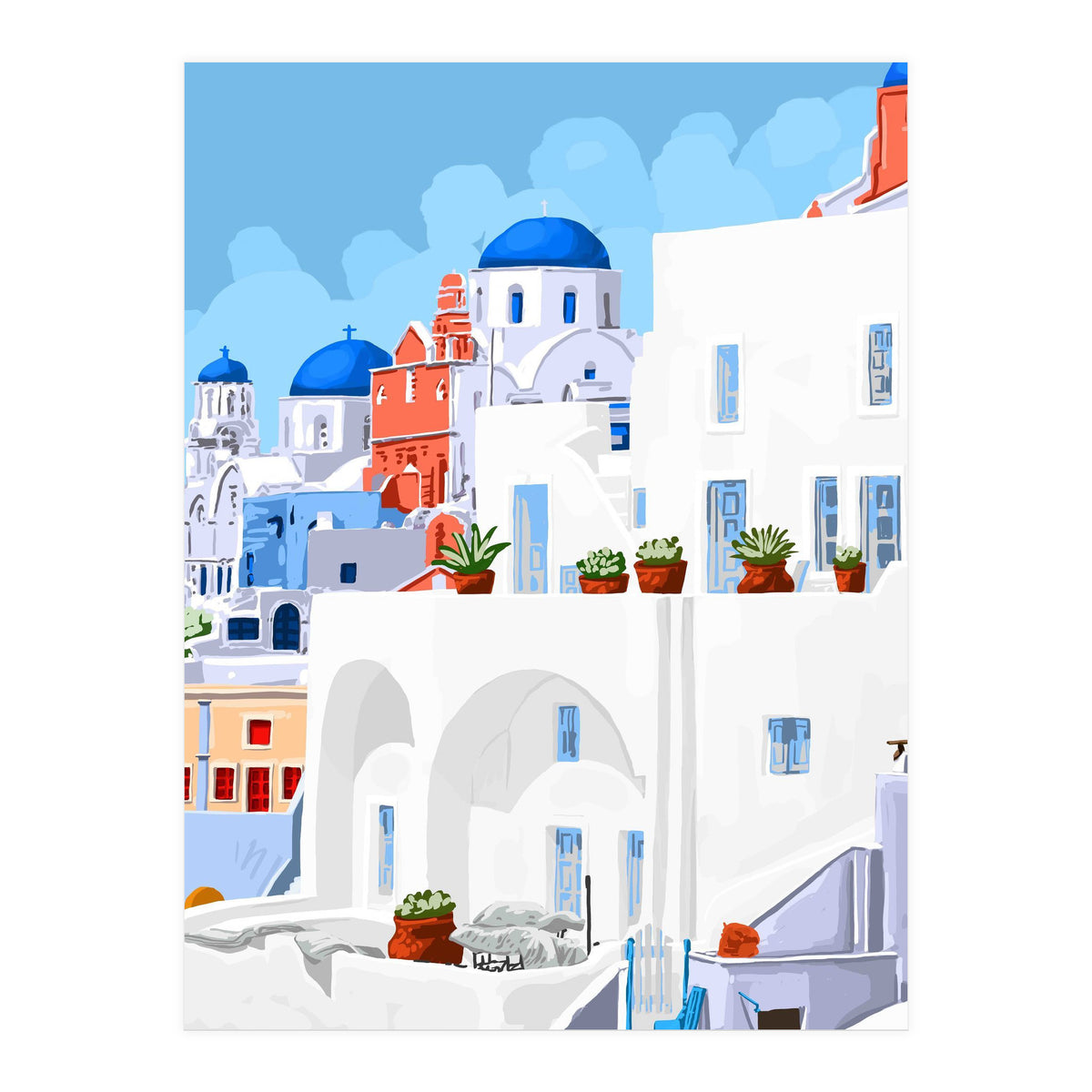 The Santorini Vacay (Print Only)