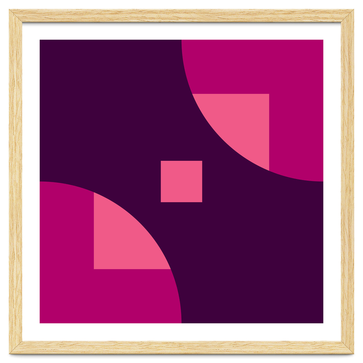 Geometric Shapes No. 1 - purple & pink squares