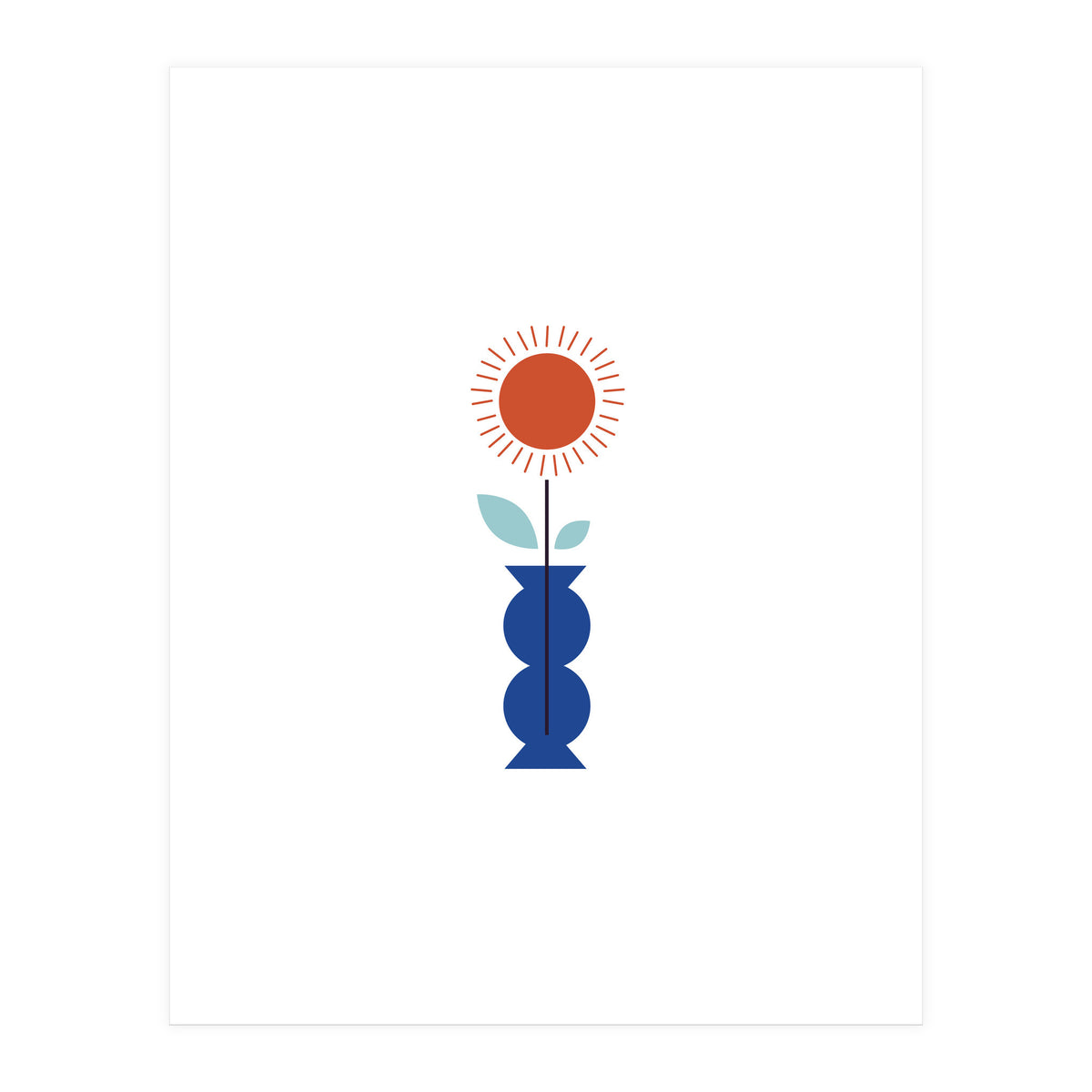 Sun In A Vase Rgb (Print Only)