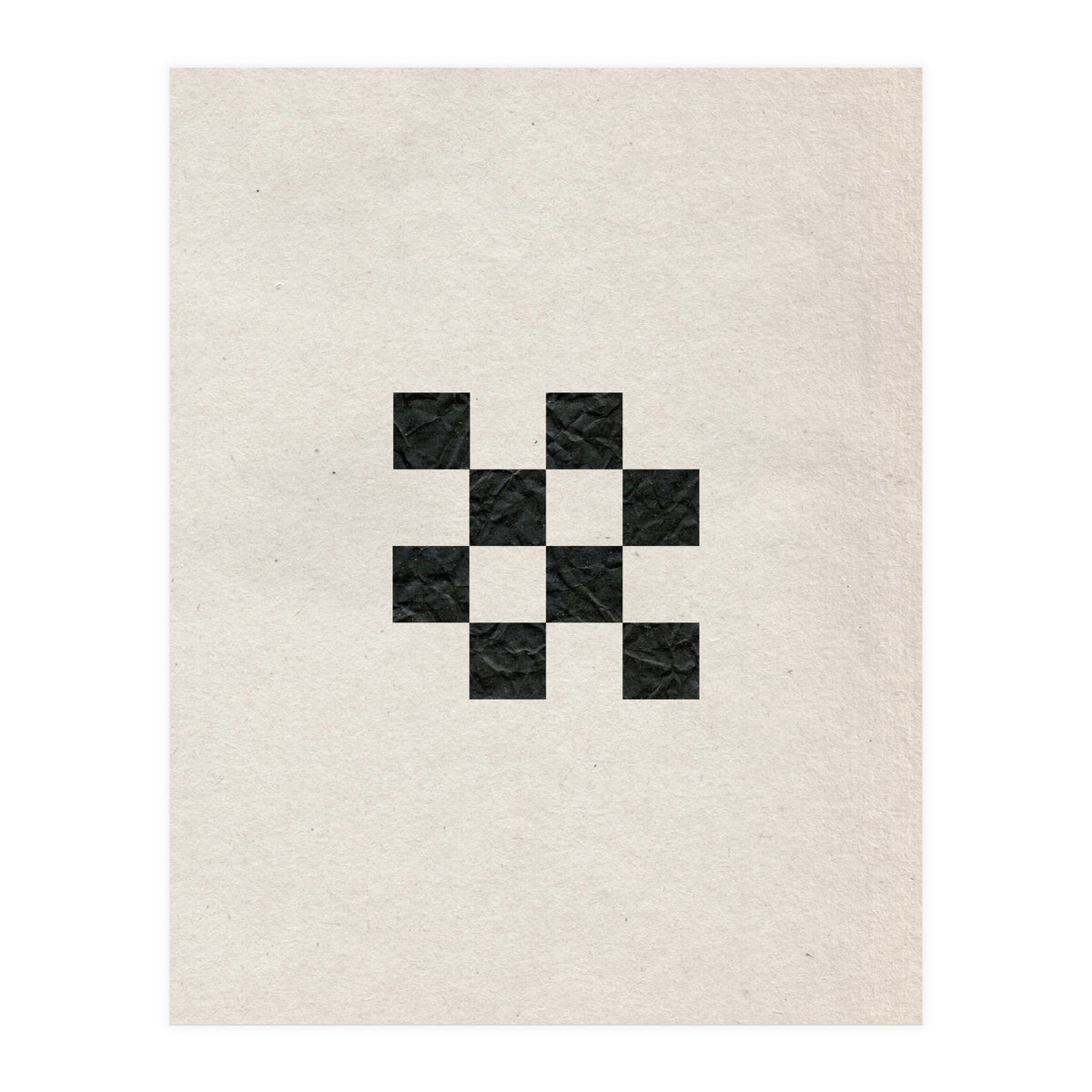 Monochrome chess board (Print Only)