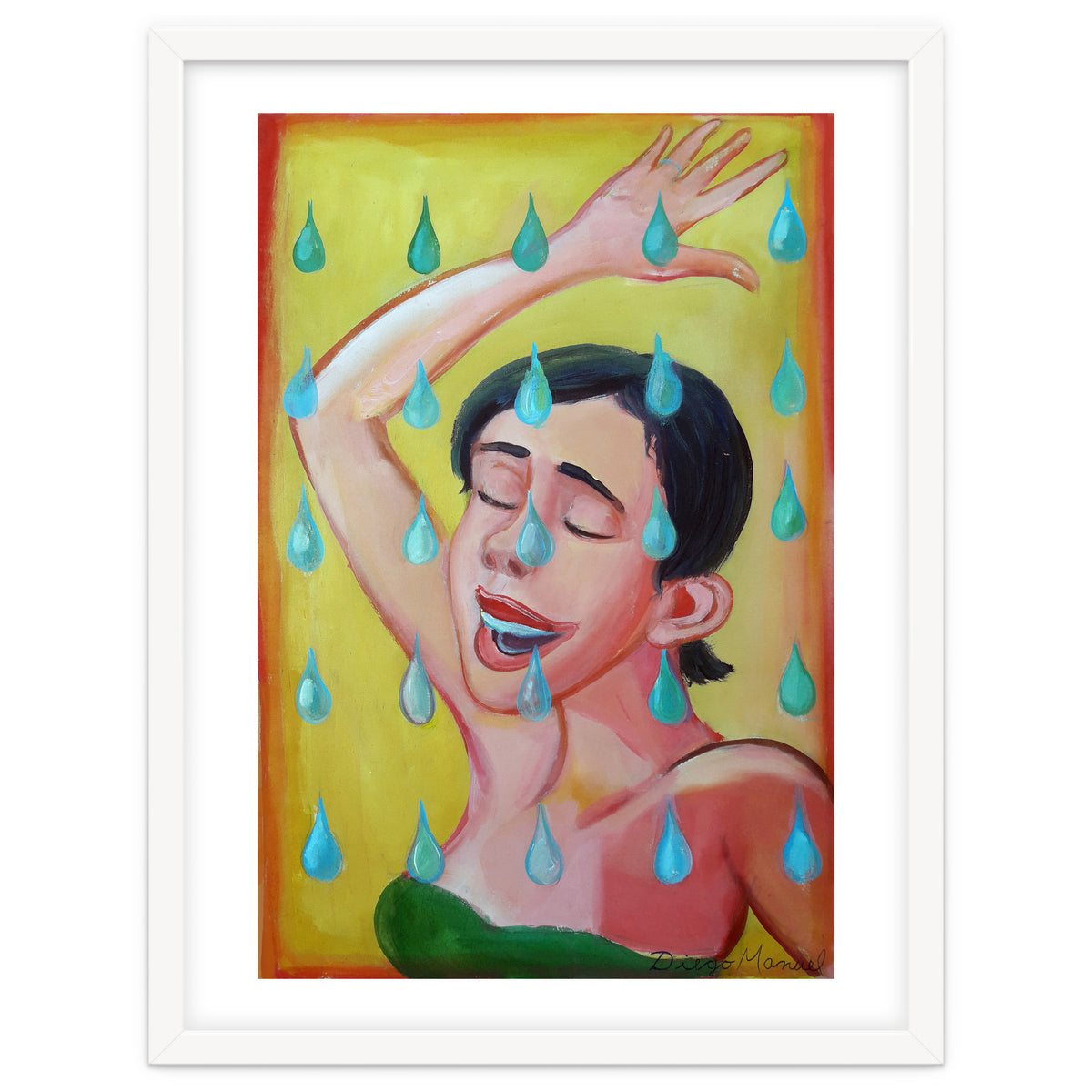 Chica Bajo La Lluvia