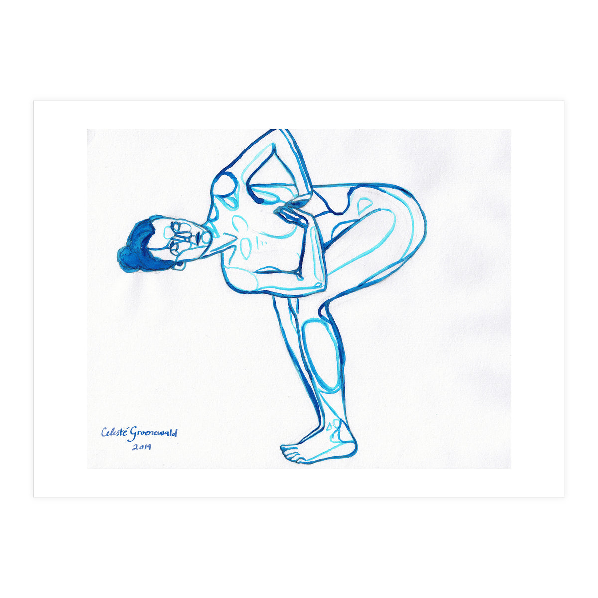 Parivritta Utkatasana (Print Only)