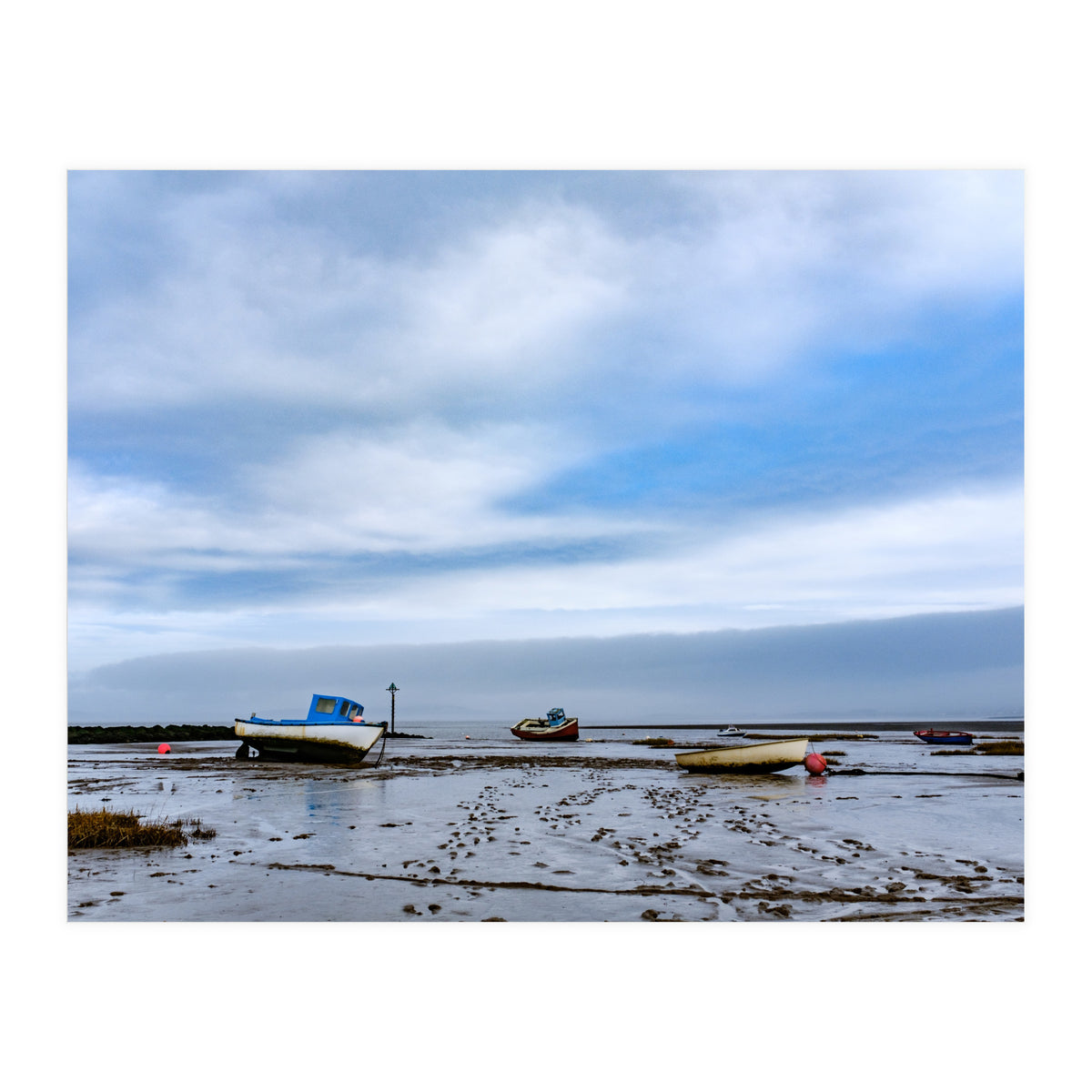 Moored Boats, Morecambe Bay (Print Only)