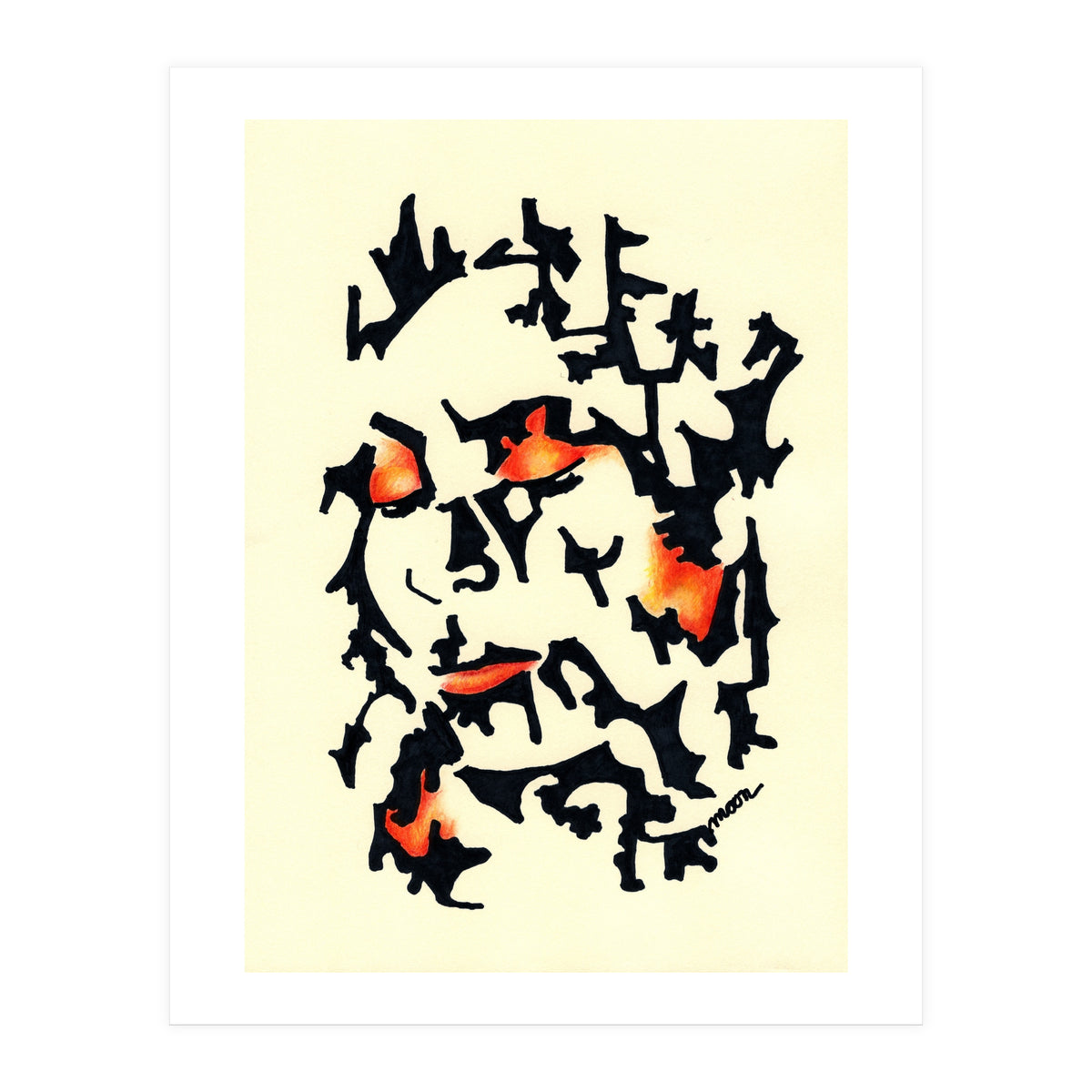 Woman in Red (Print Only)