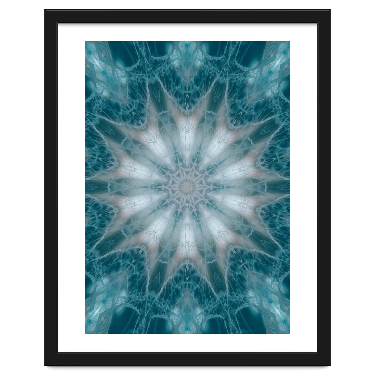 Mandala - Green, White, Rose