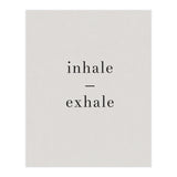 Inhale Exhale Grey Yoga (Print Only) thumbnail