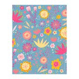 High Summer Flowers Teal (Print Only) thumbnail