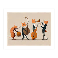 Cats Playing Jazz (Print Only)