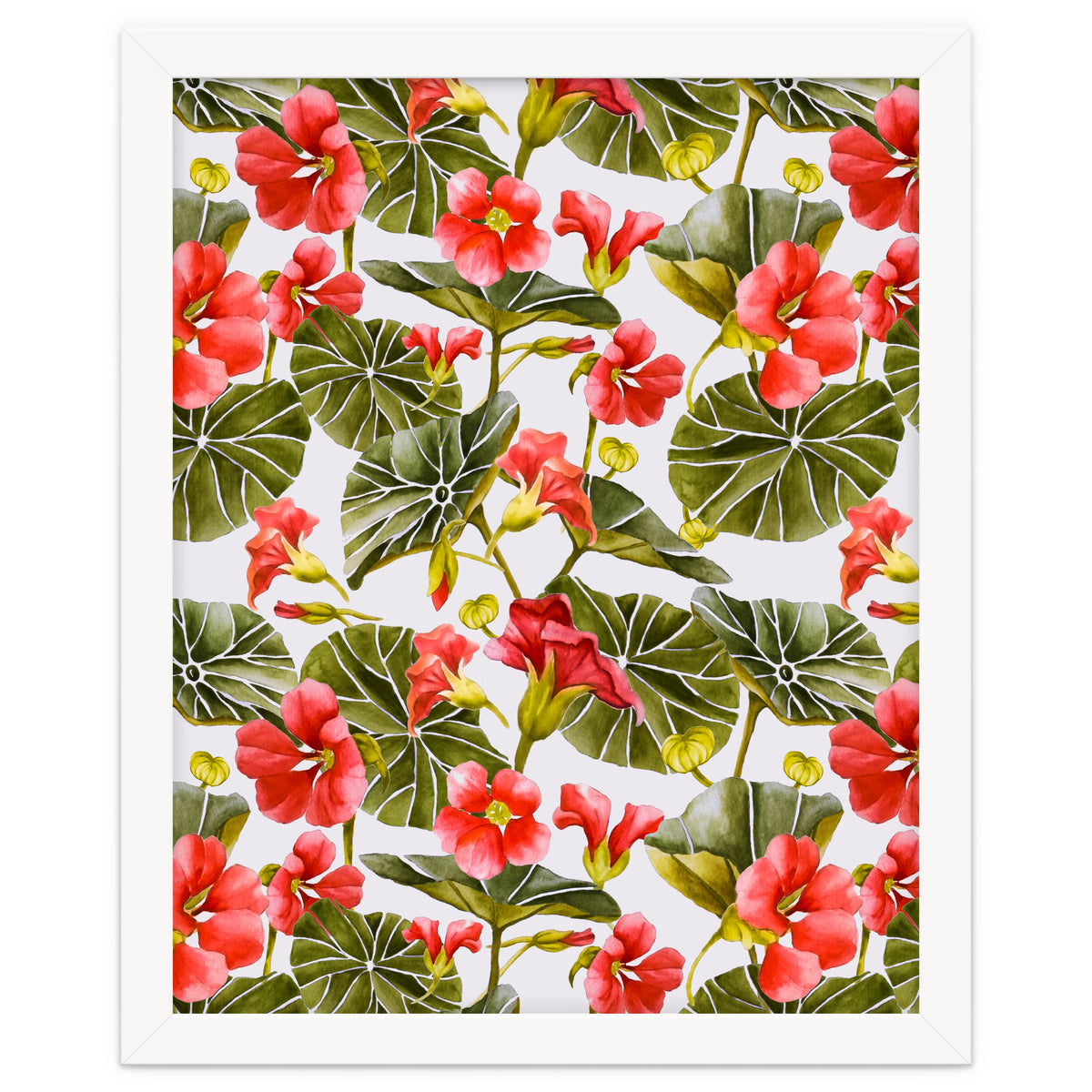 Nasturtiums watercolor 02