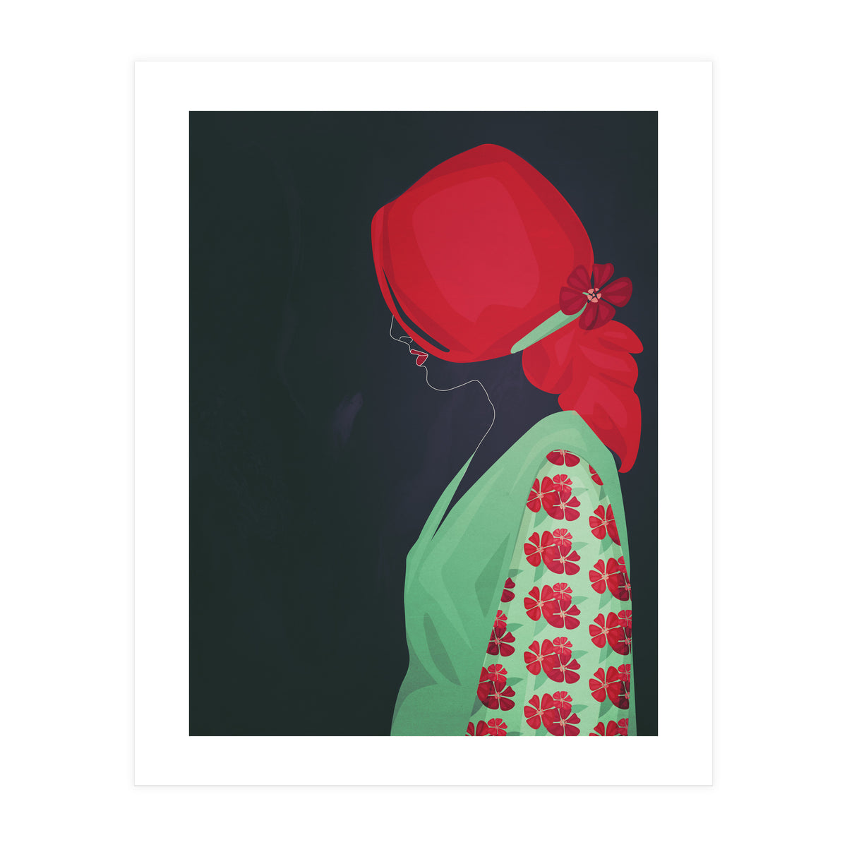 Redhead in Kimono (Print Only)