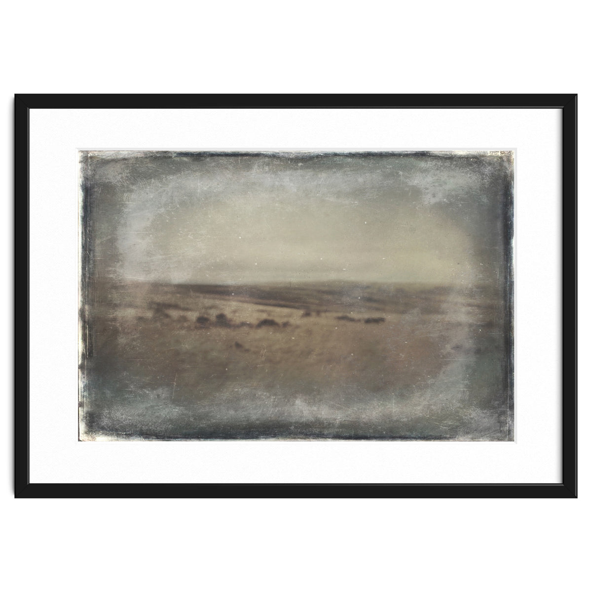 Bleak winter landscape of Saddleworth Moor