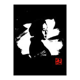 Black gesiha in white (Print Only) thumbnail