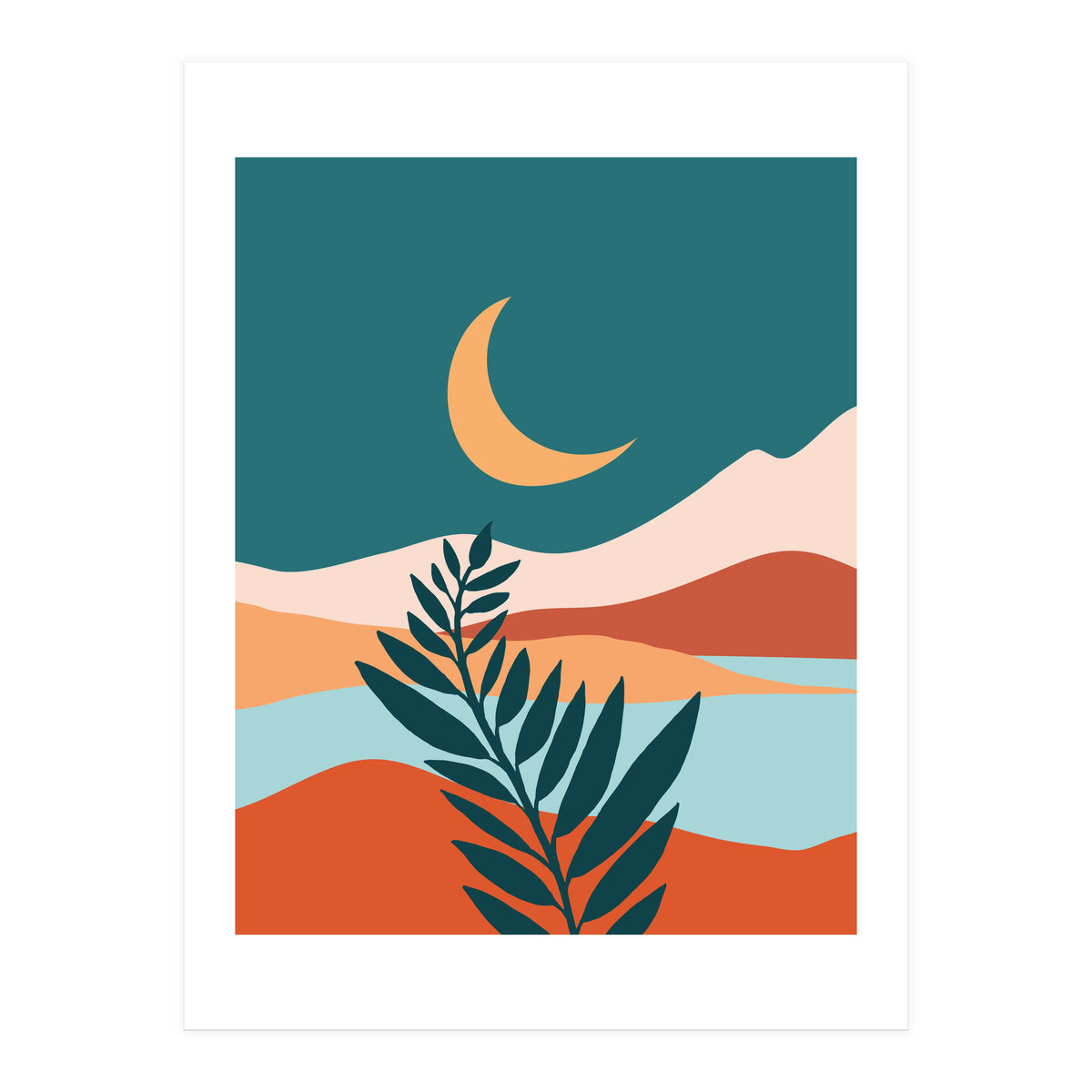 Moonlit Mediterranean (Print Only)