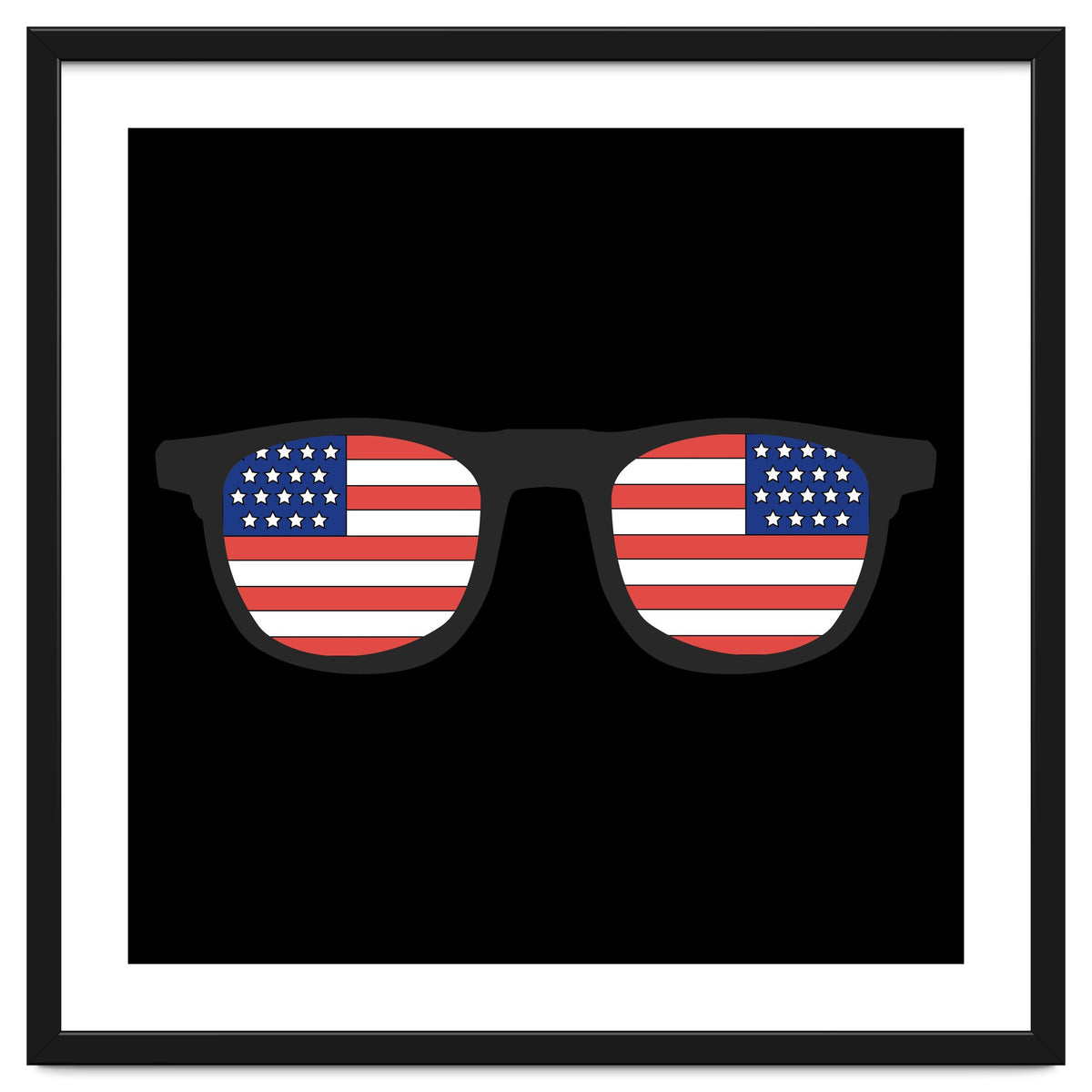 4th Of July, USA Glasses.