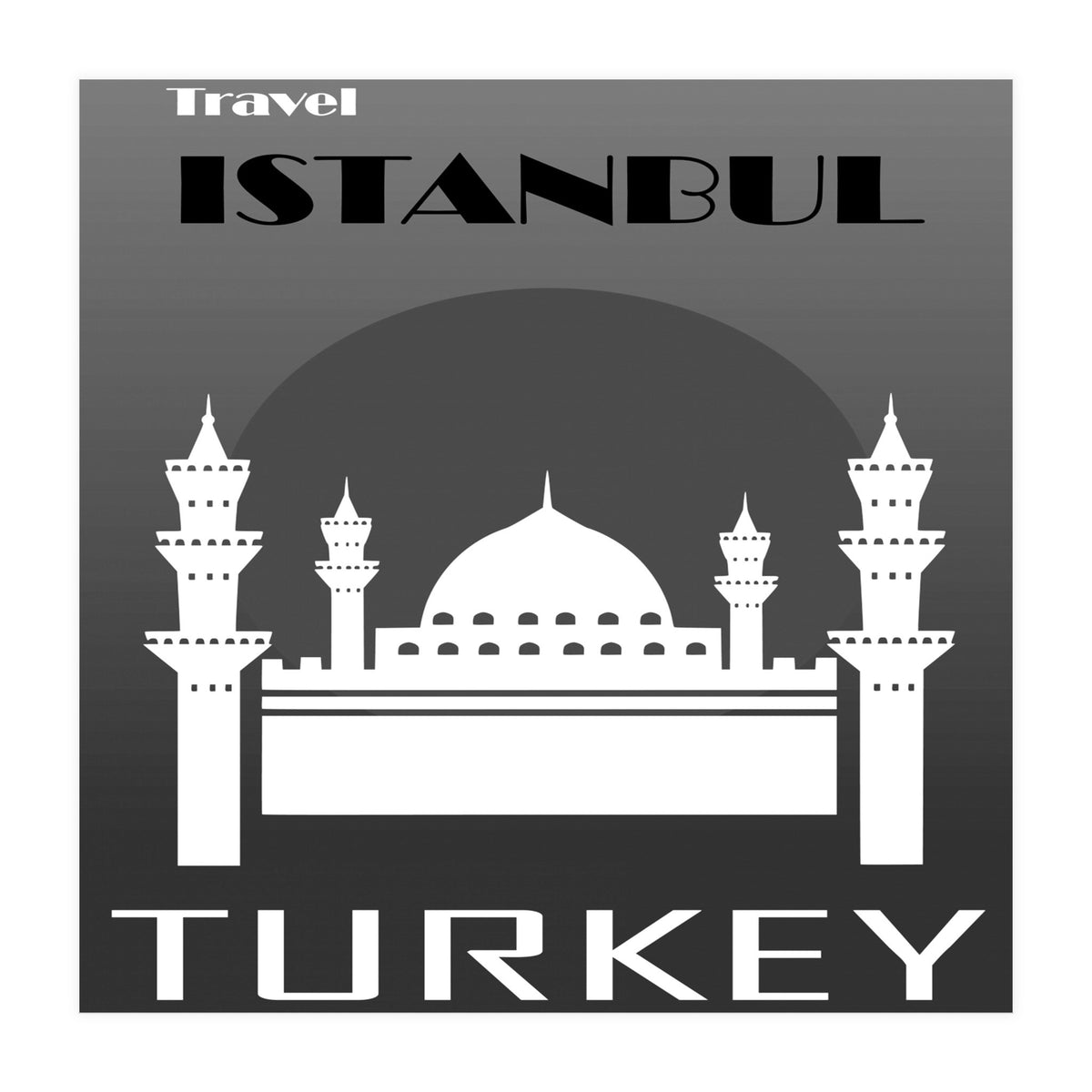 Istanbul Travel Poster  (Print Only)