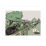 A Windy Day On The Garden Bridge (Print Only) thumbnail